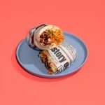 Pulled chicken burrito